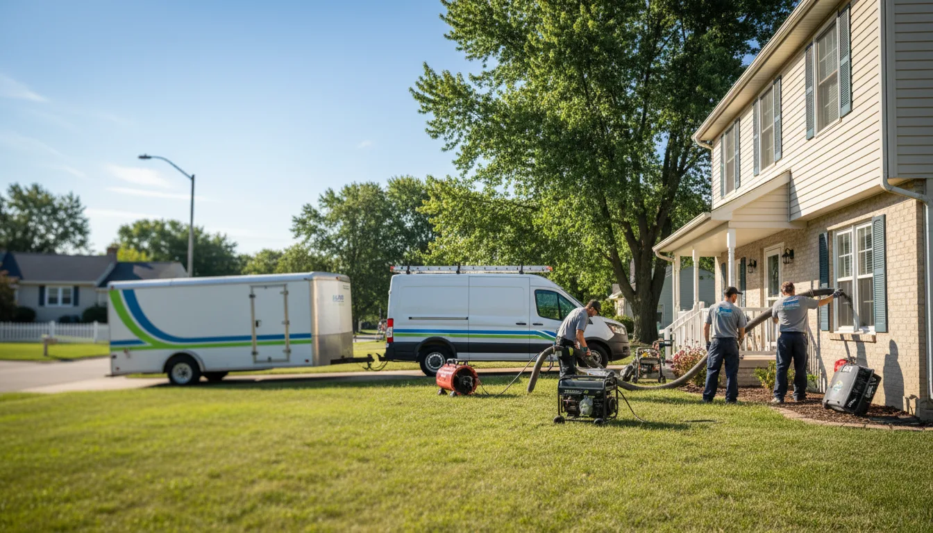 Flooded Basement Restoration And Cleanup With Repair in Thayer, IN near me